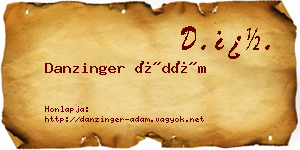 Danzinger Ádám névjegykártya